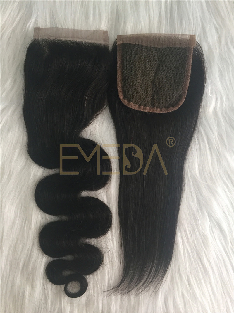 Lace closure Natural Hairline Brazilian Lace Closure With Hair Bundles YL252